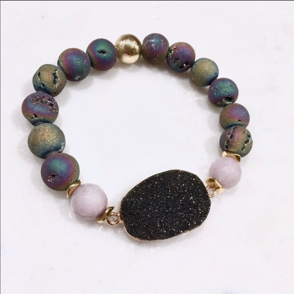 NWT DRUZY BRACELET • matte beads ⭐️Stunning❗️